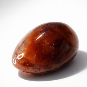 Large Dendritic Carnelian Agate Stone 8cm Polished Crystal Healing Chalcedony